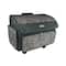 Everything Mary Gray & Pink Abstract 4 Wheel Collapsible Deluxe Sewing Machine Storage Case